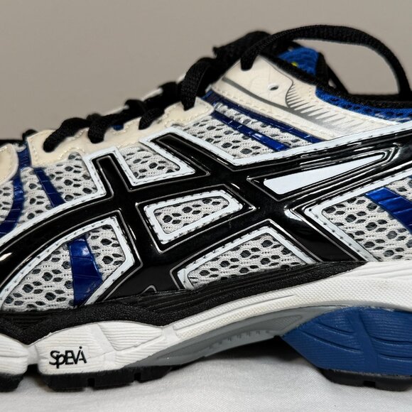 NEW ASICS GEL-Flux Running Shoes White Black Royal Blue Size 9.5 (T3D4N-0190) - Picture 11 of 16